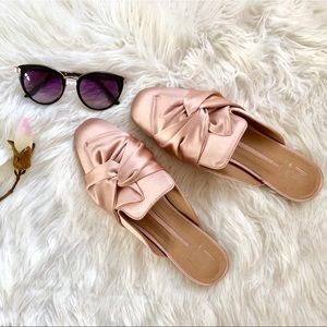 New directions blush mules.